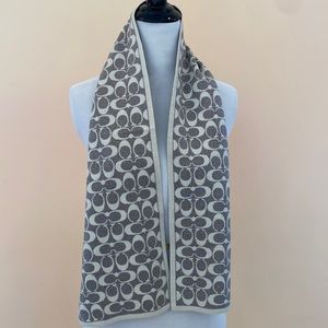 Coach grey scarf